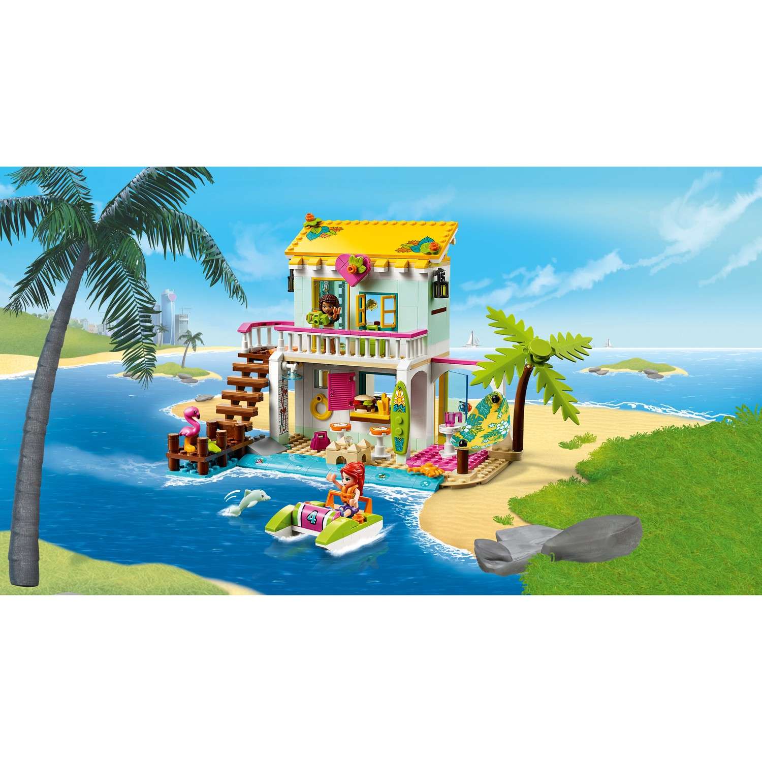 Конструктор LEGO Friends Пляжный домик блочный - фото 16