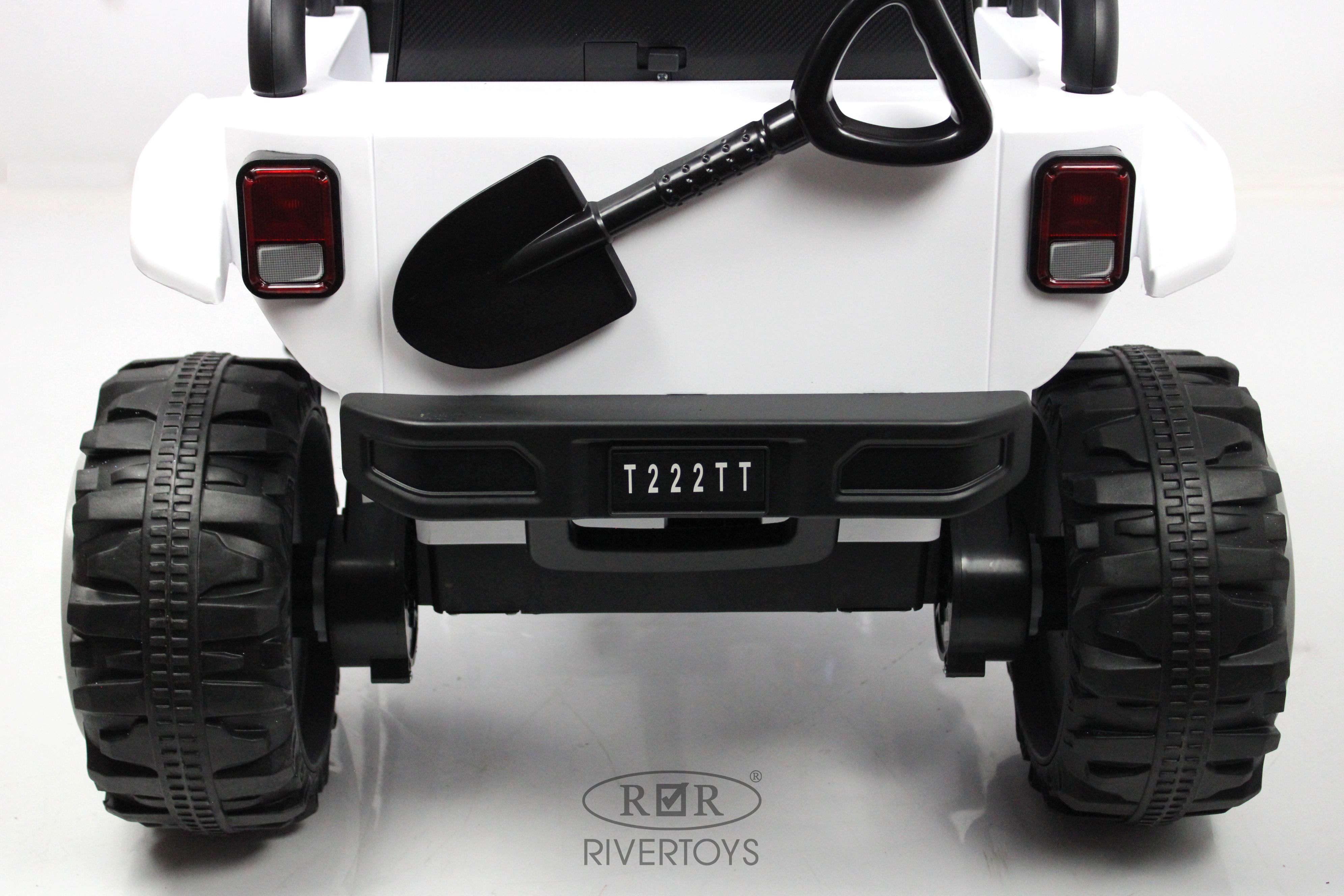 Электромобиль RIVERTOYS T222TT-4WD-WHITE С пультом ДУ - фото 9