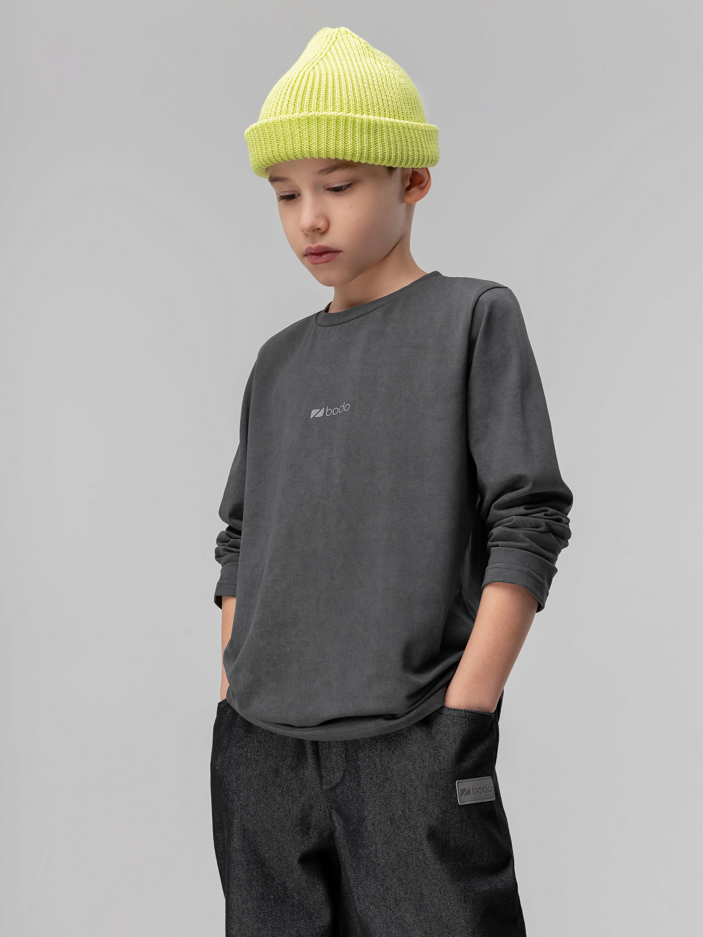 Лонгслив Bodo 7-307MU_серый - фото 2