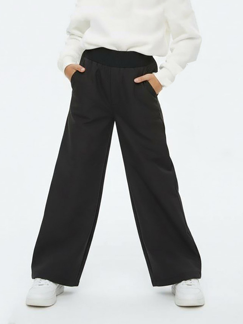 Изображение товара Демисезонные детские брюки VGtrikotazh 152 SoftShell для девочек водоотталкивающие утепленные