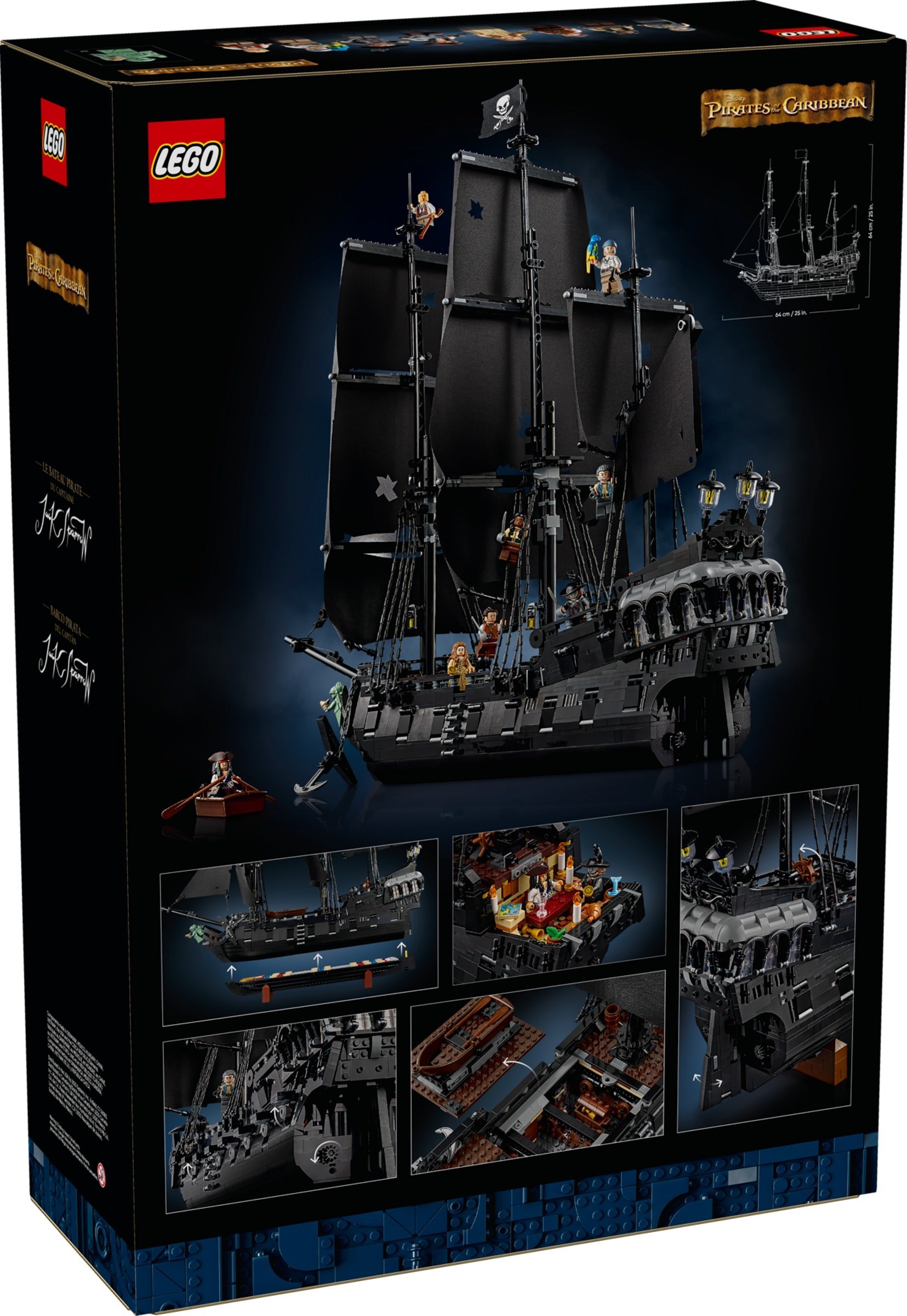 Изображение товара Конструктор LEGO ICONS 10365 Пираты Карибского моря Черная жемчужина с минифигурками Изображение товара Конструктор LEGO ICONS 10365 Пираты Карибского моря Черная жемчужина с минифигурками