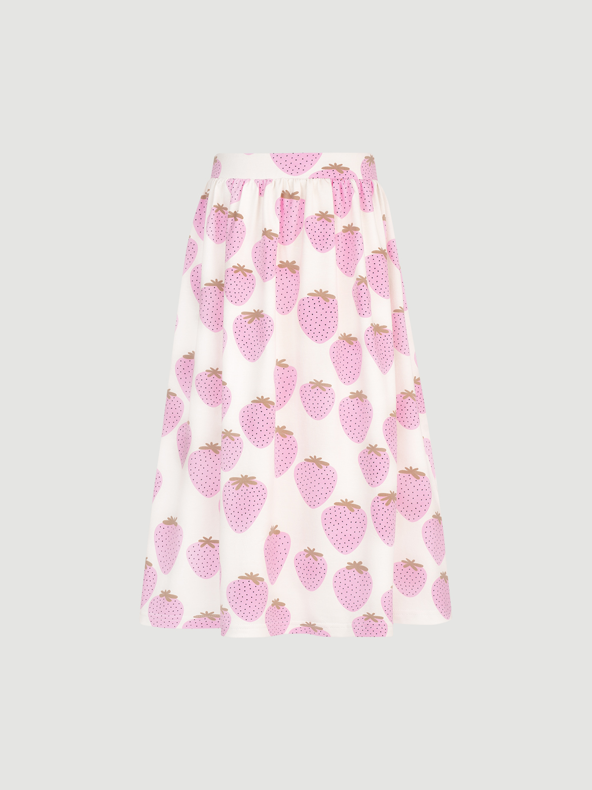 Изображение товара Детская удлинённая юбка из хлопка mjölk 98 с принтом для девочки