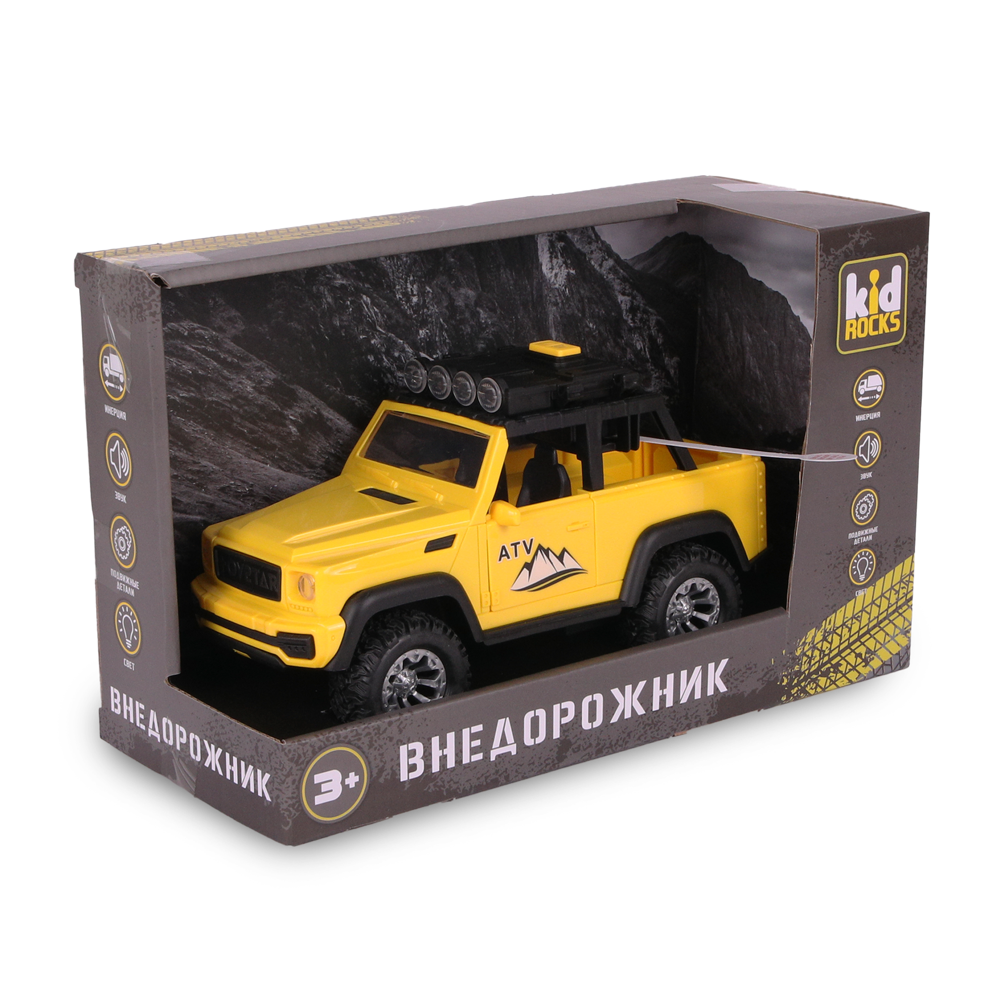 Автомобиль Kid Rocks внедорожник со светом и звуком 1:18 AB-2137 - фото 2