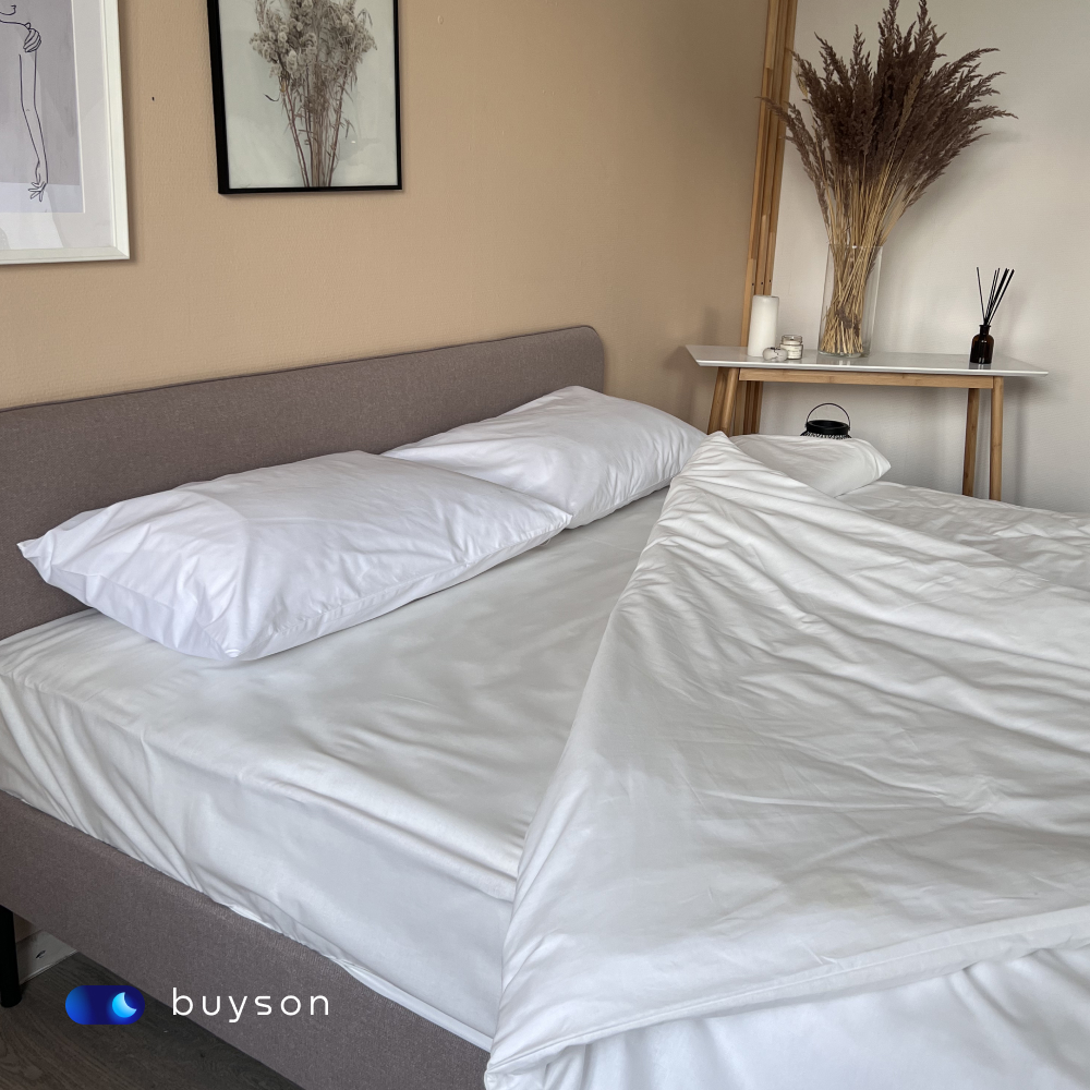 Простыня buyson BuyDream 90 x 200 см на резинке 1 шт. - фото 9
