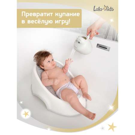Ковш LaLa-Kids 0.5 л Бегемотик серый