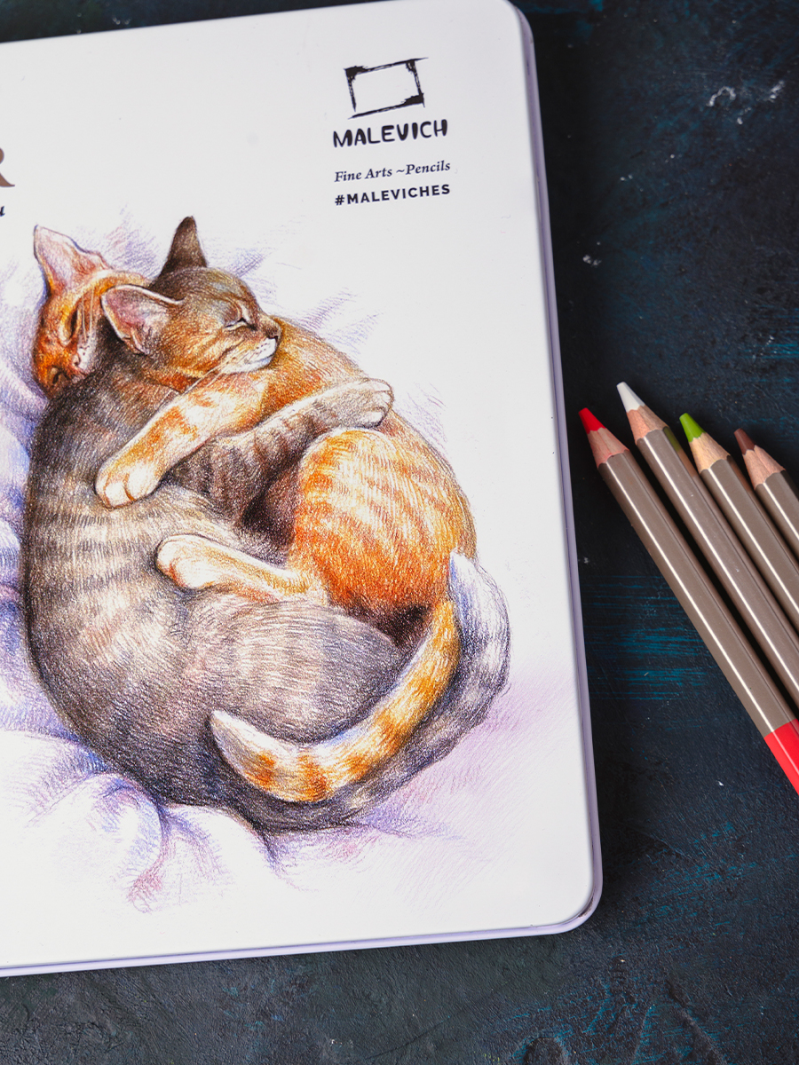 Карандаши цветные Малевичъ 15 шт. - фото 16