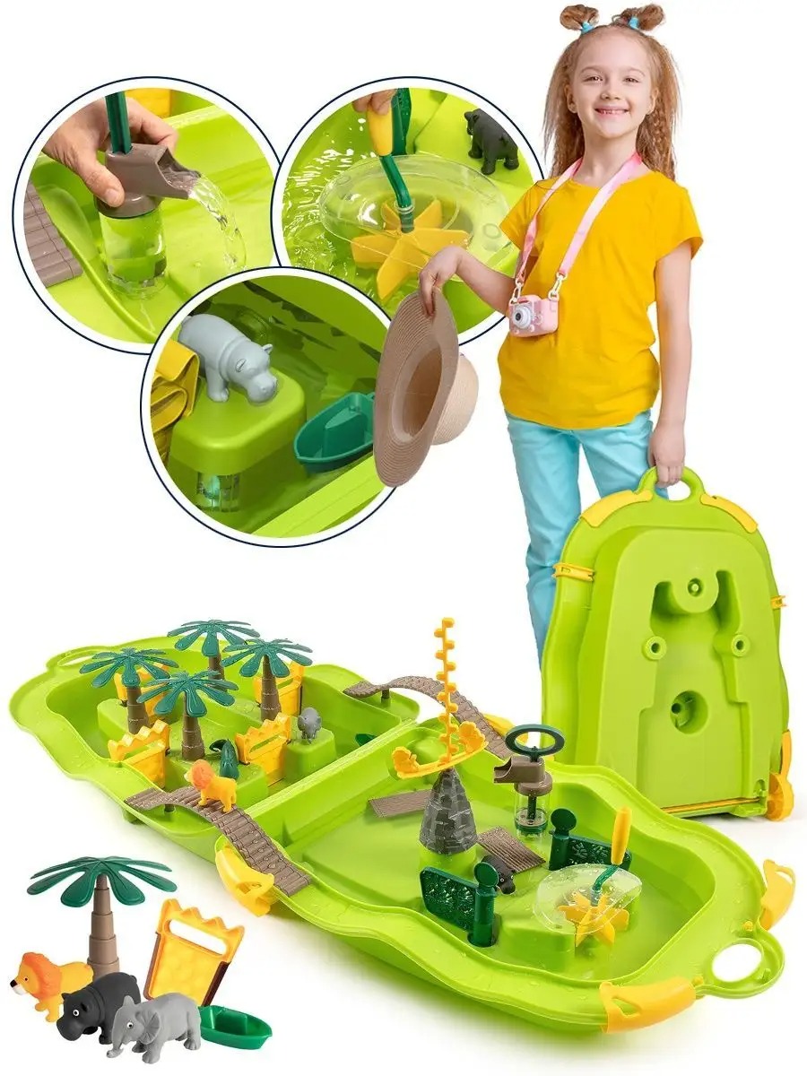 Игрушка для ванной в чемодане Givito Джунгли G2310-474 - фото 1
