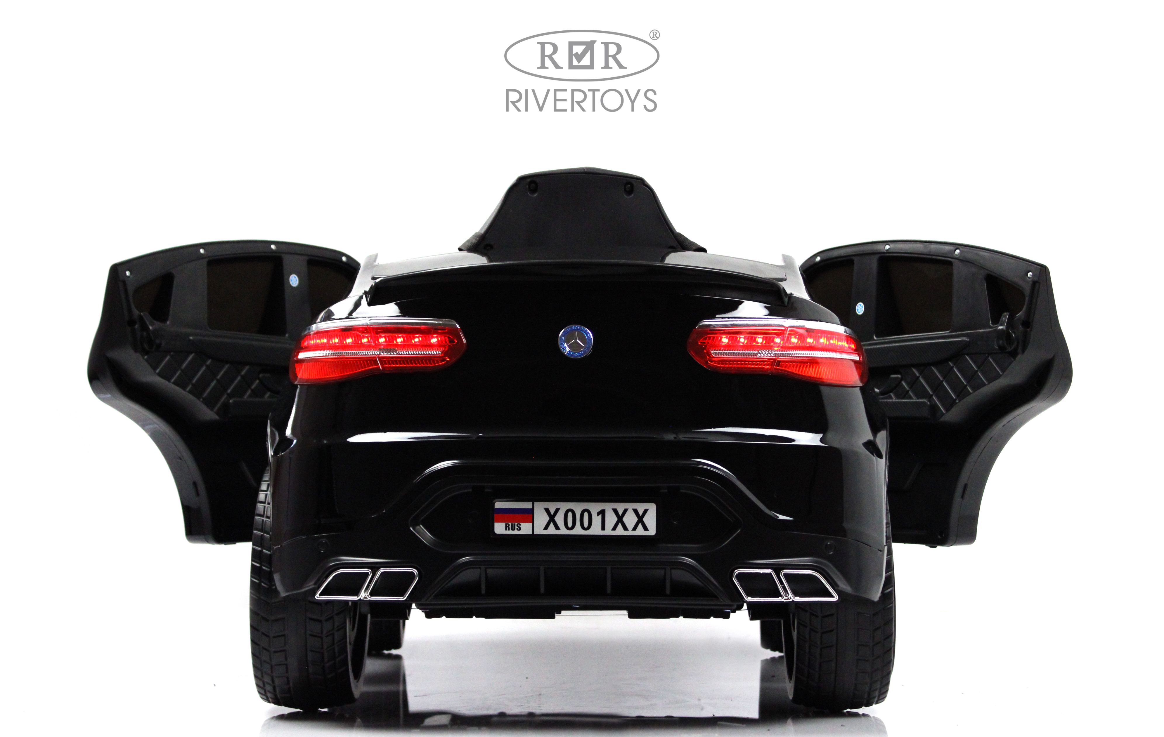 Электромобиль RIVERTOYS Mercedes X001XX-BLACK-GLANEC С пультом ДУ - фото 15