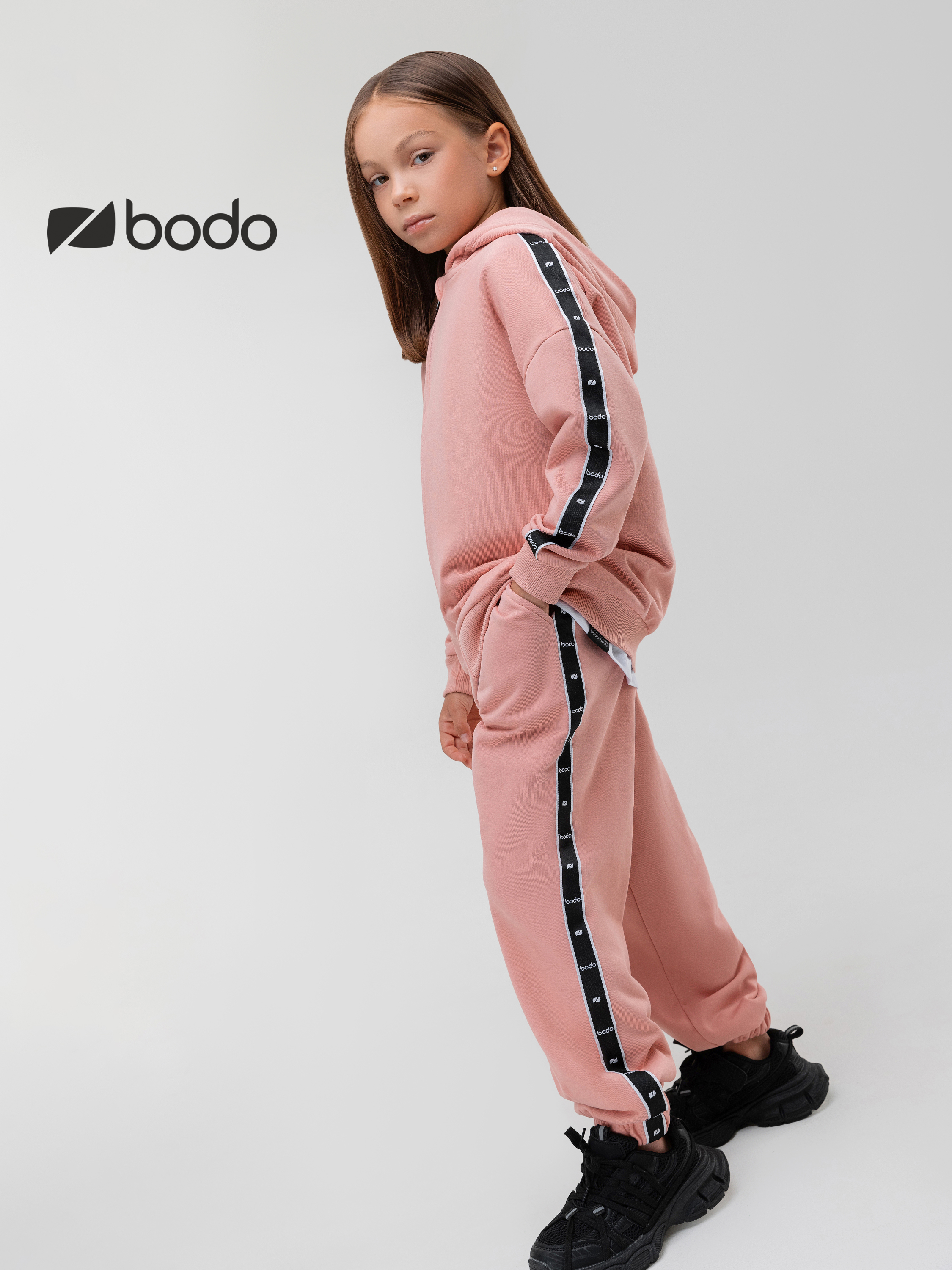 Толстовка и брюки Bodo 11-582MU_пудровый - фото 3