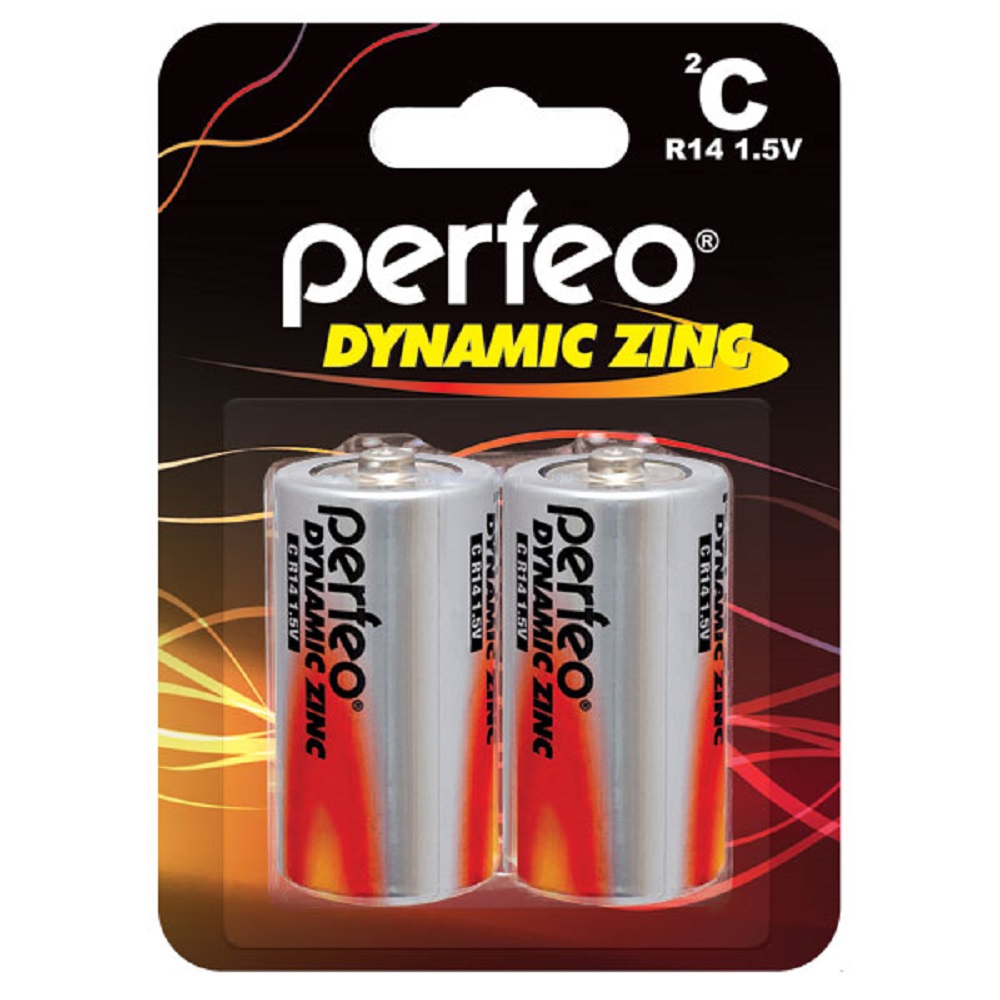 Батарейки Perfeo Dynamic Zinc цинковые R14 2 штуки - фото 2