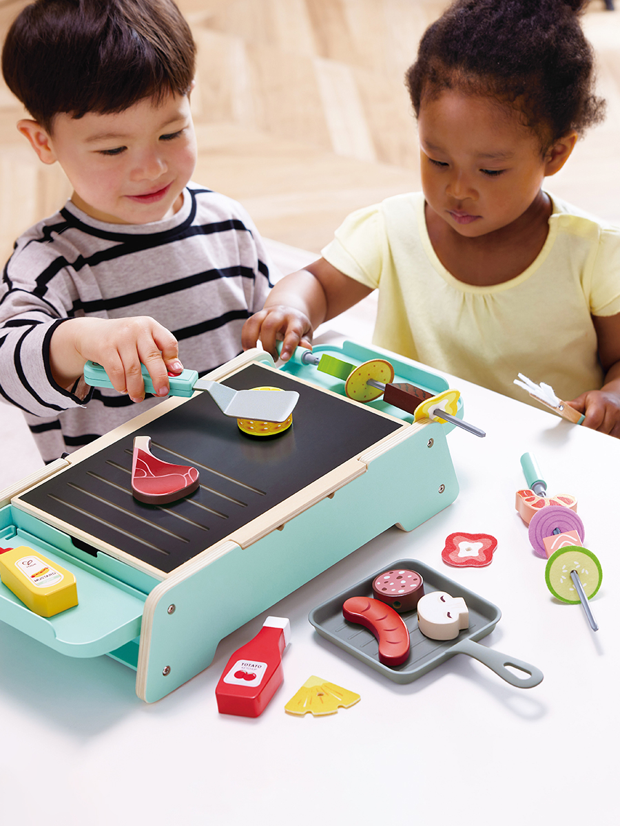 Игрушка Hape посуда, продукты, плита - фото 1