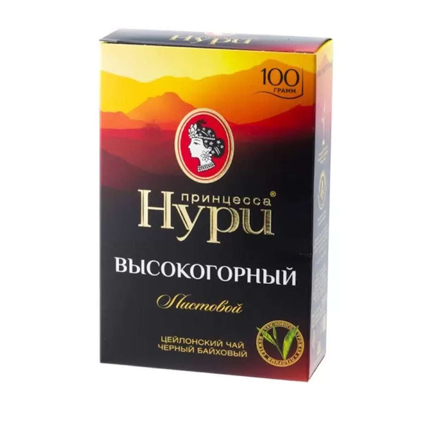 Чай черный Принцесса Нури Высокогорный листовой 100г - фото 1