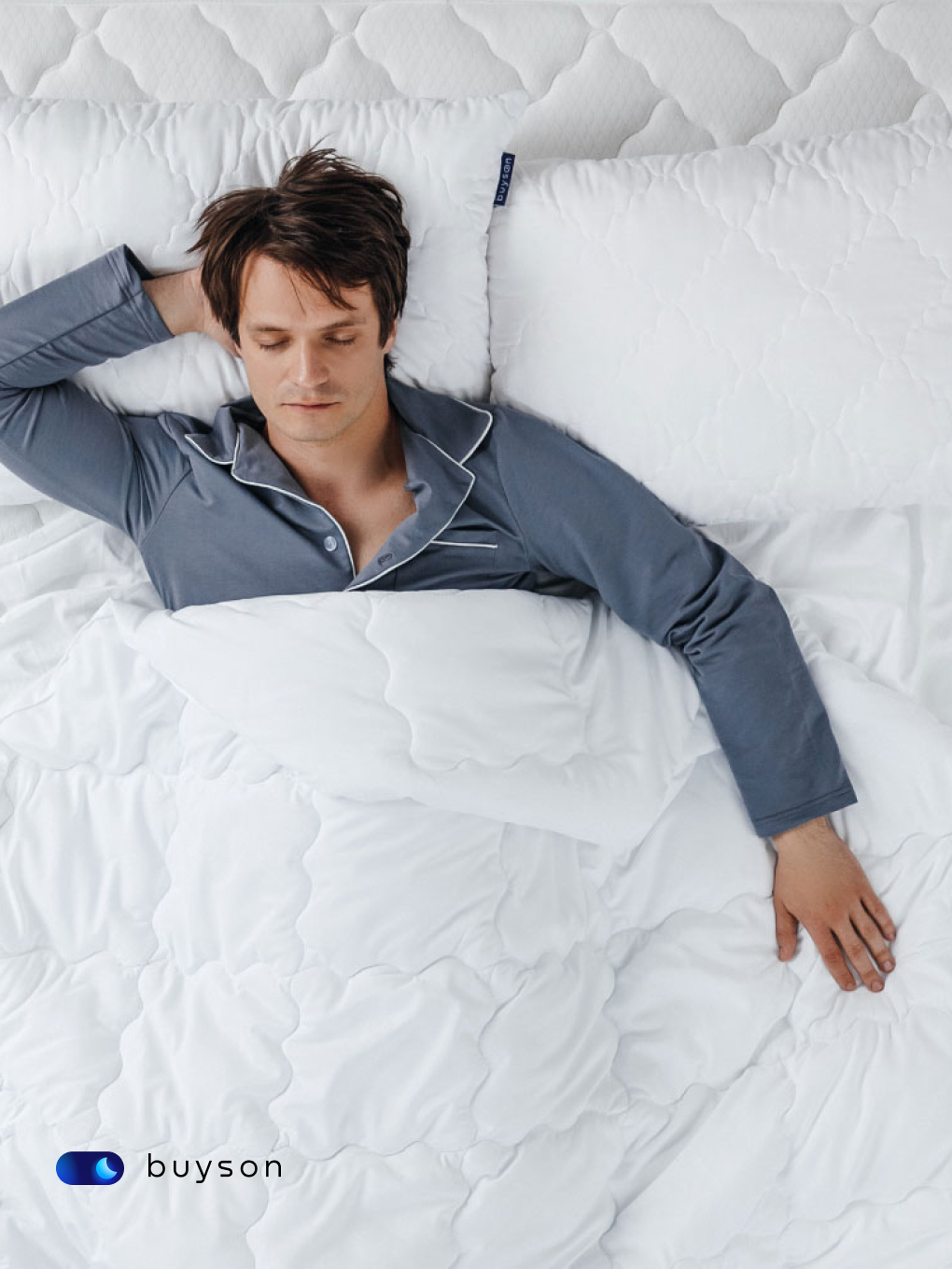 Подушка ортопедическая buyson BuyRelax высота 16 см 50 x 70 см 1 шт. - фото 11