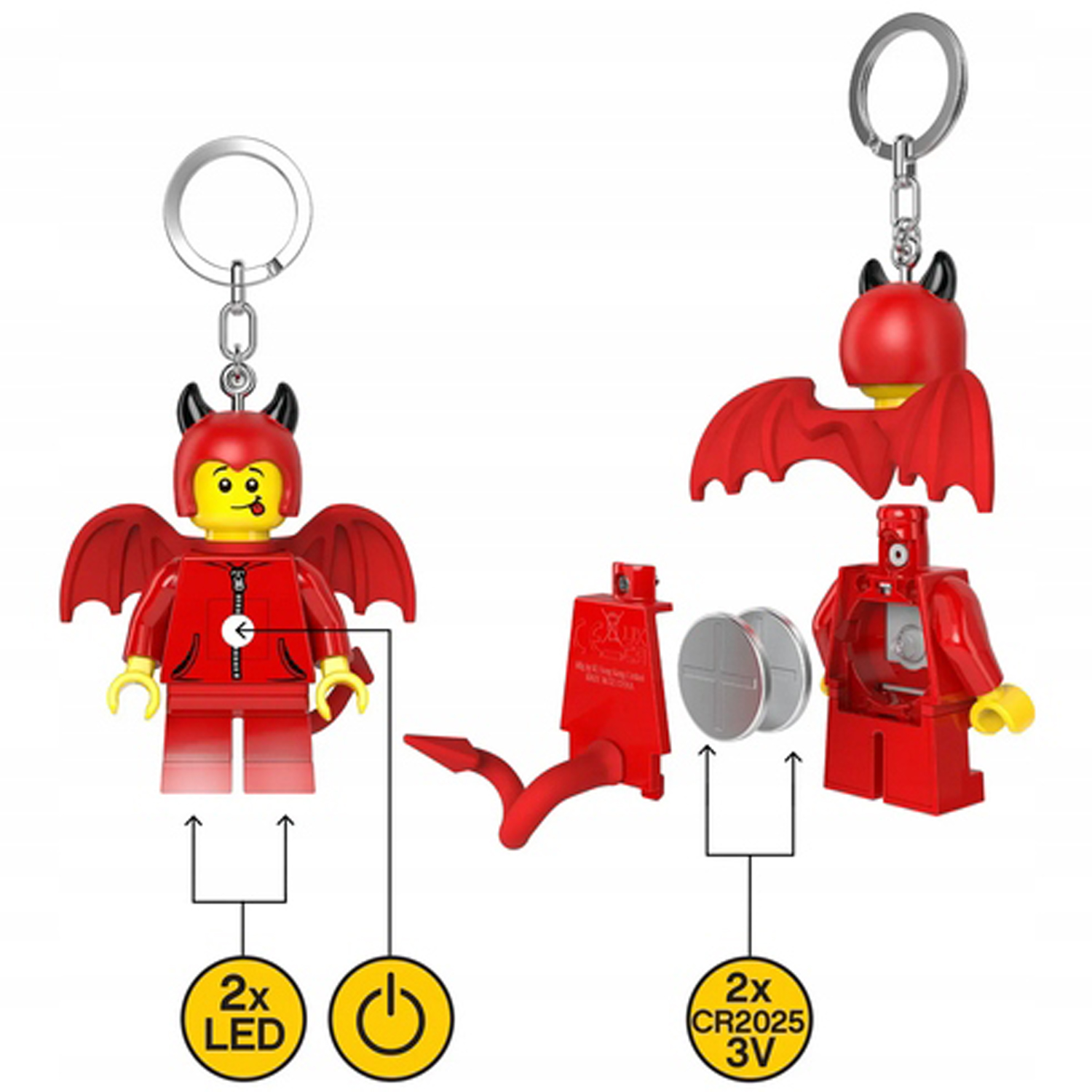 Брелок LEGO Minifigures - Милый чертенок 1 шт. - фото 8