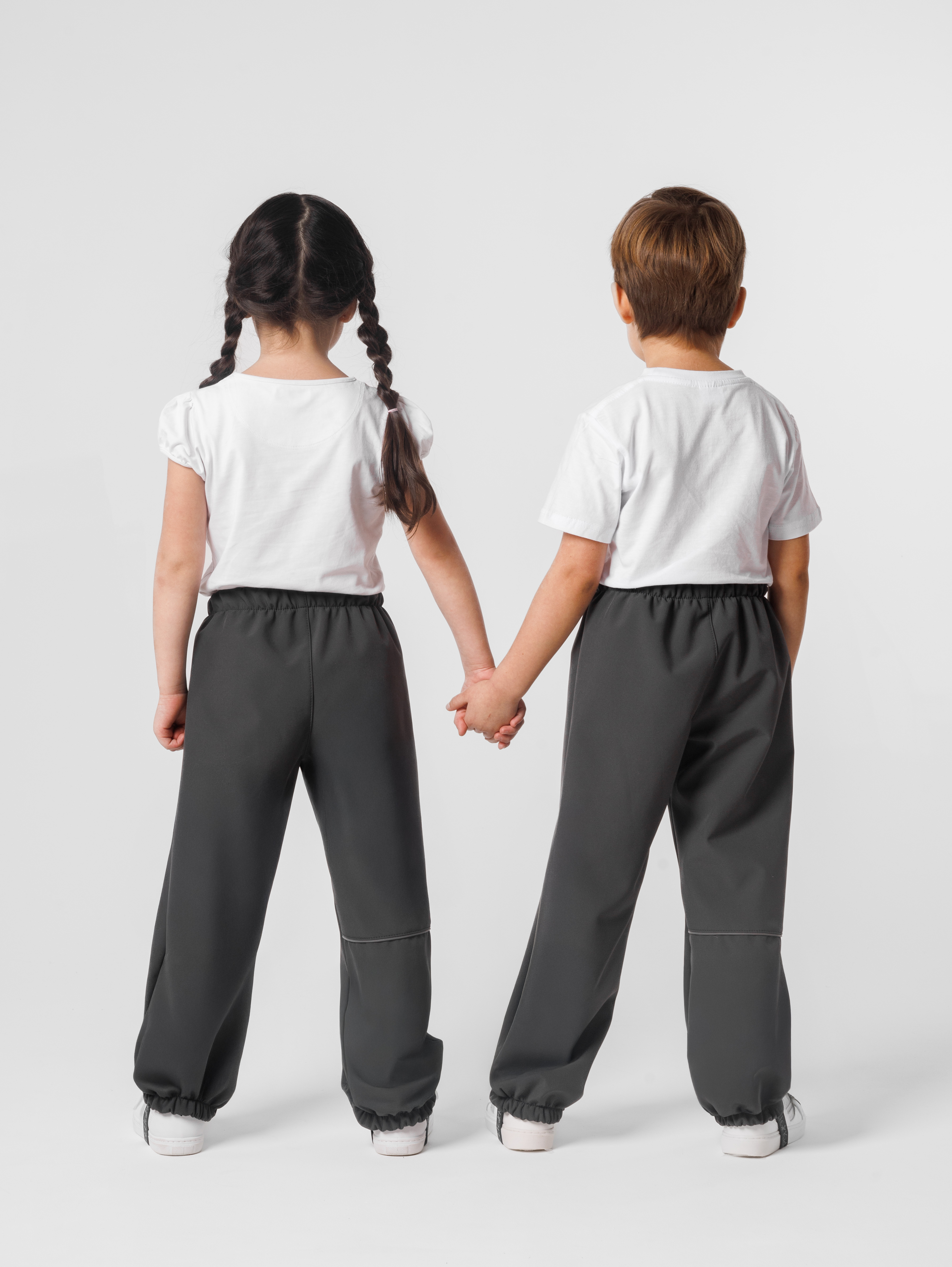 Брюки утепленные LittleKiddy softshell_bruki_темносерый - фото 4