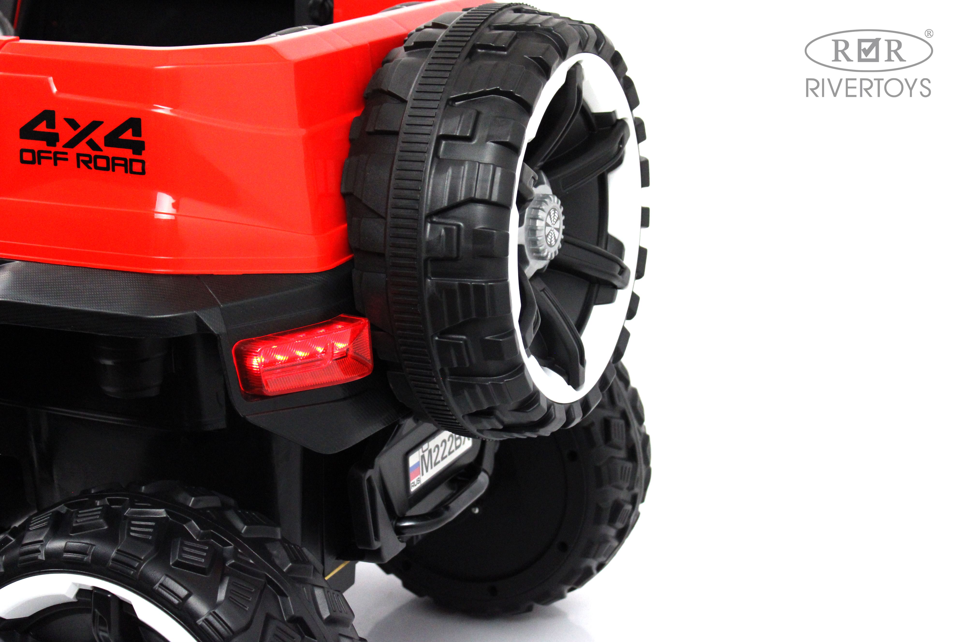 Электромобиль RIVERTOYS М222БХ-RED С пультом ДУ - фото 9
