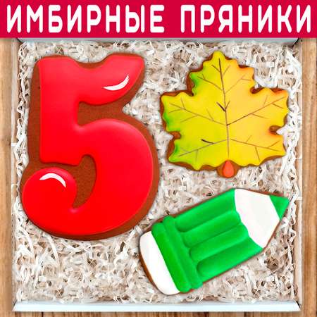 Пряники имбирные ручной работы Вкусный подарок Подарочный набор на 1 сентября и День учителя