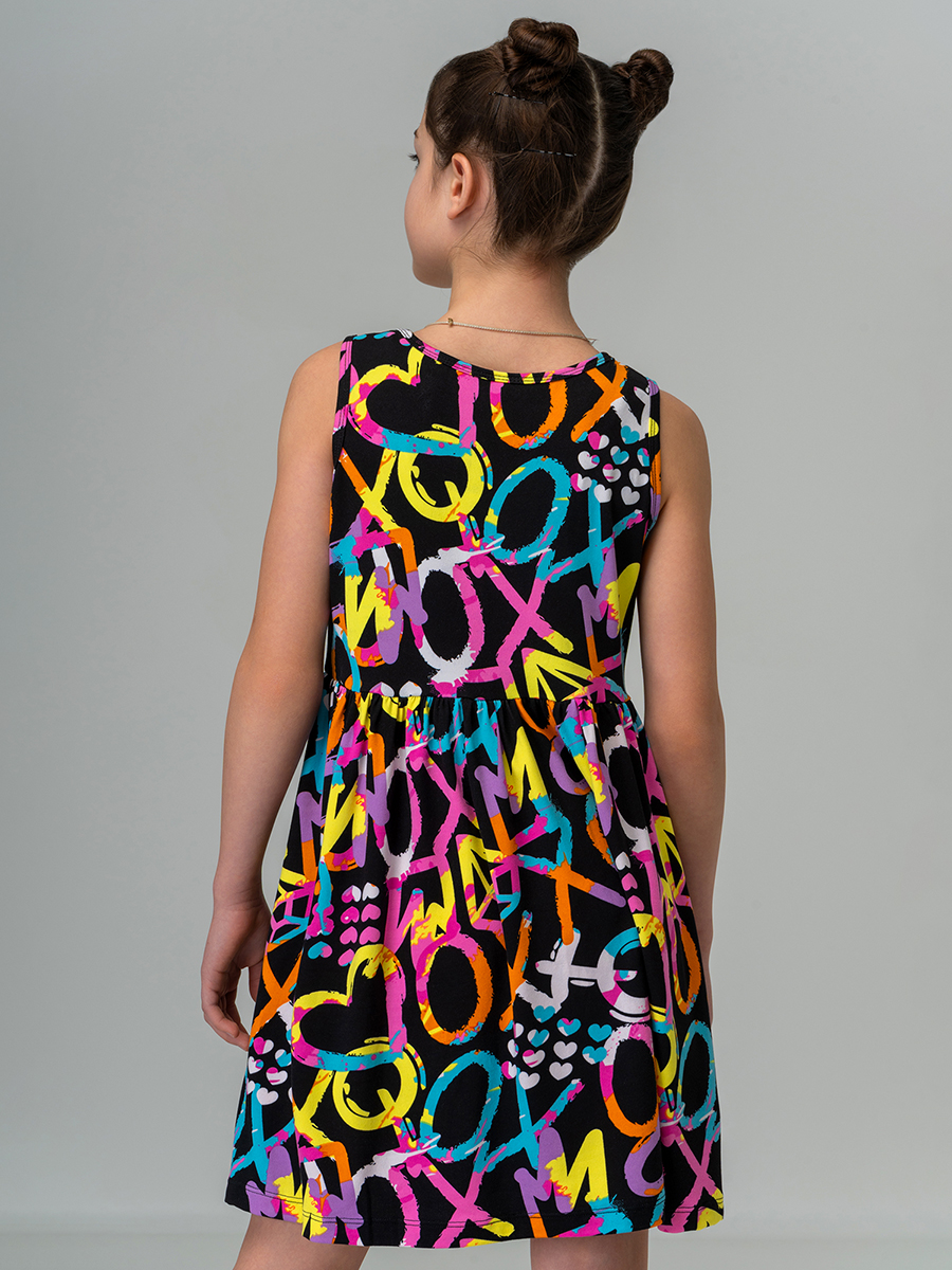 Платье HappyFox HF00199черный.с.сердечками - фото 4