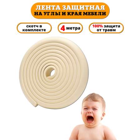 Защитная лента на углы Beideli мебели для детей 4 м