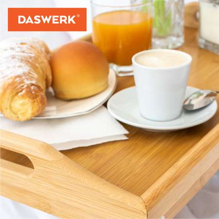 Столик-поднос деревянный DASWERK для завтрака на ножках 50х30х24 см