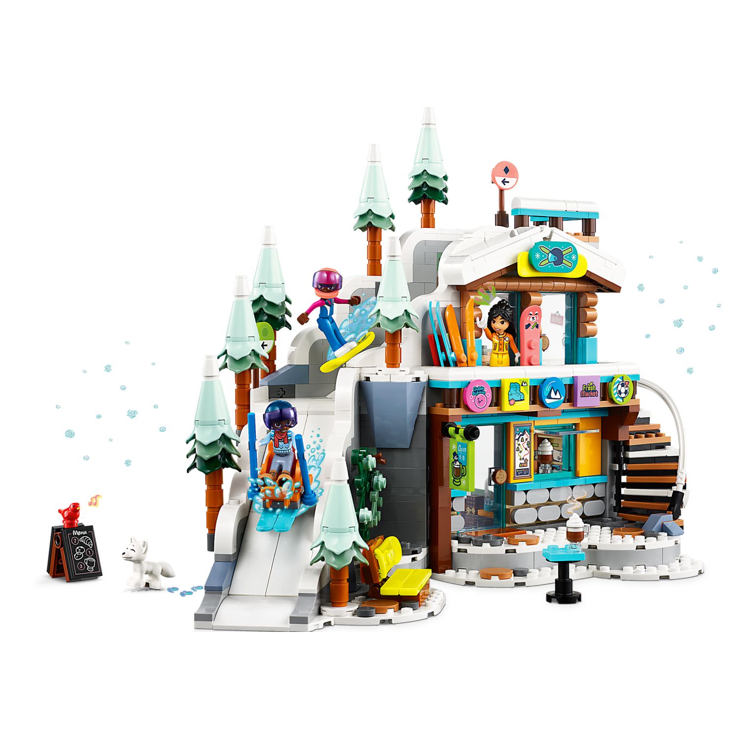 Конструктор LEGO Friends Holiday Ski Slope and Cafe блочный - фото 3