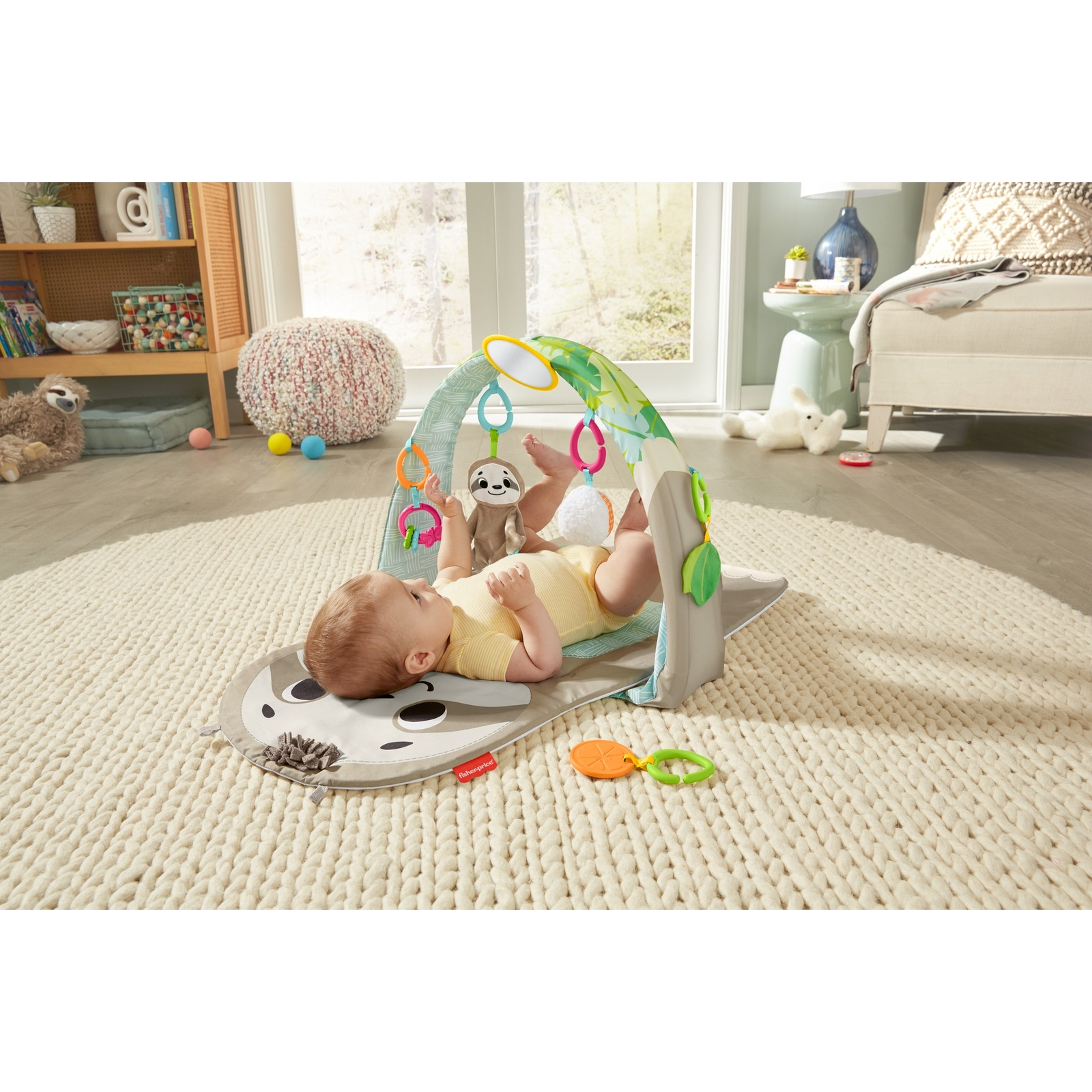 Коврик Fisher Price с дугами Ленивец - фото 6