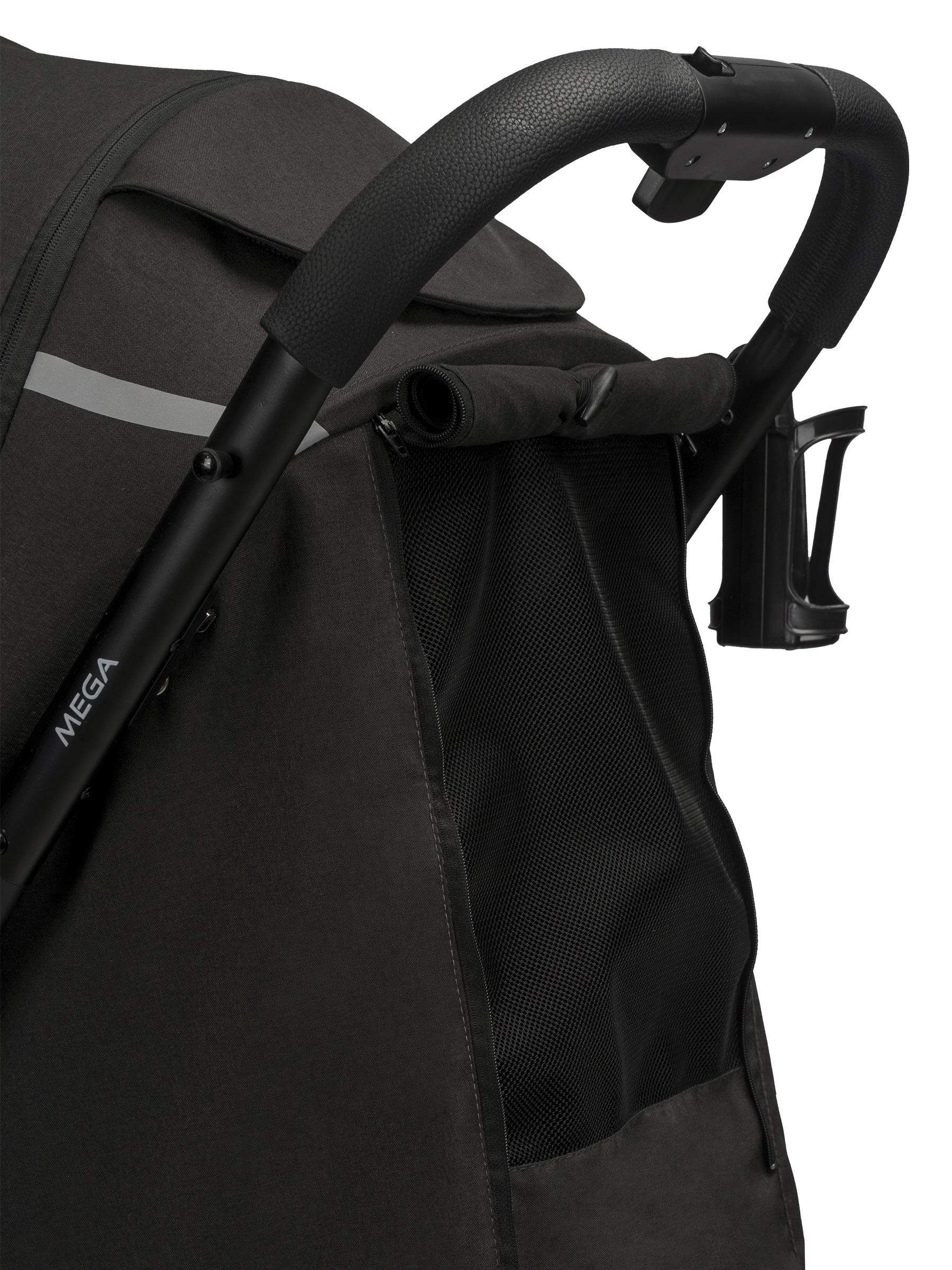 Коляска прогулочная Indigo Mega черный - фото 20