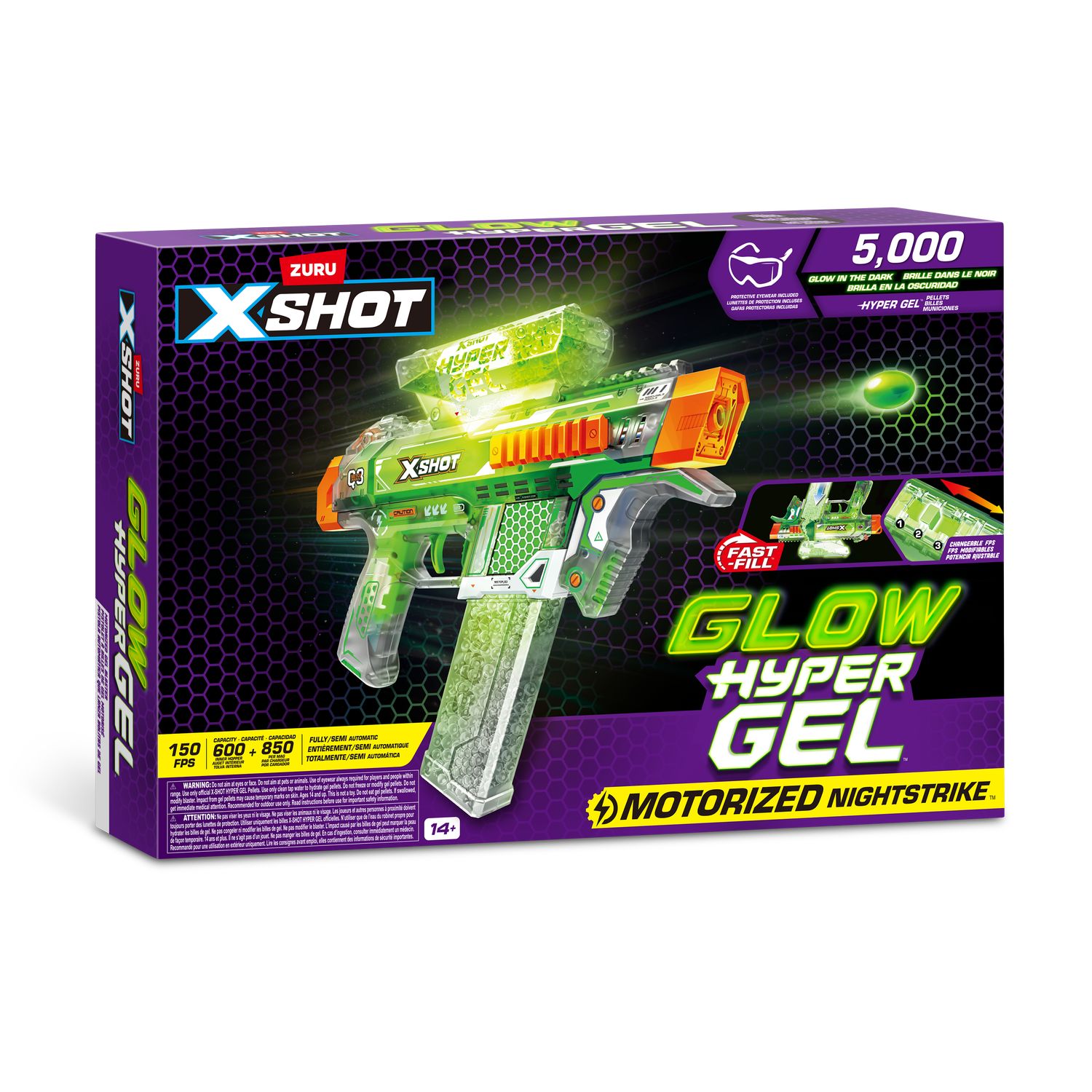Бластер Zuru XSHOT hyper gel средний - фото 11