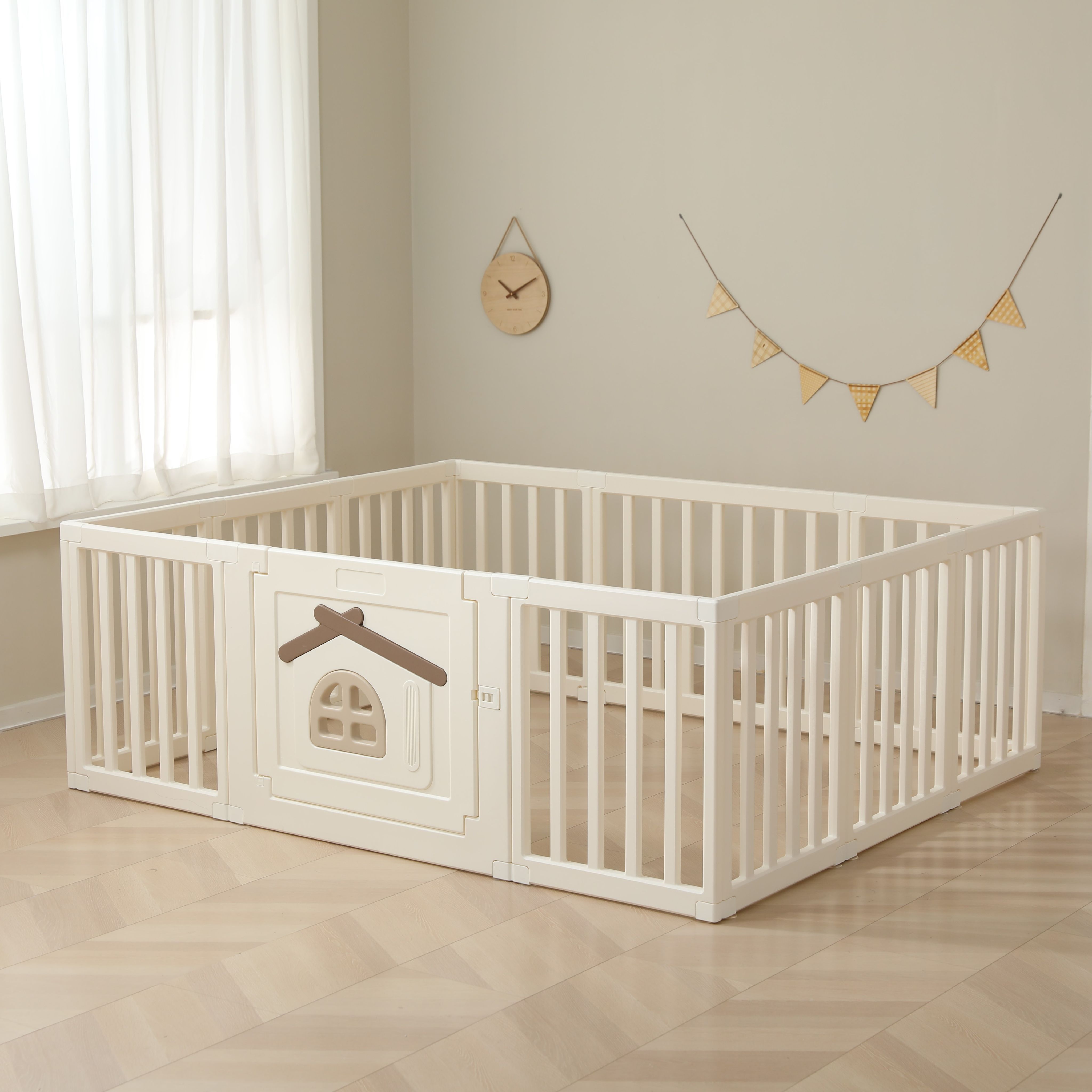Манеж UNIX Kids classic tree house 150x180 cm camel PPCL10CL - фото 7