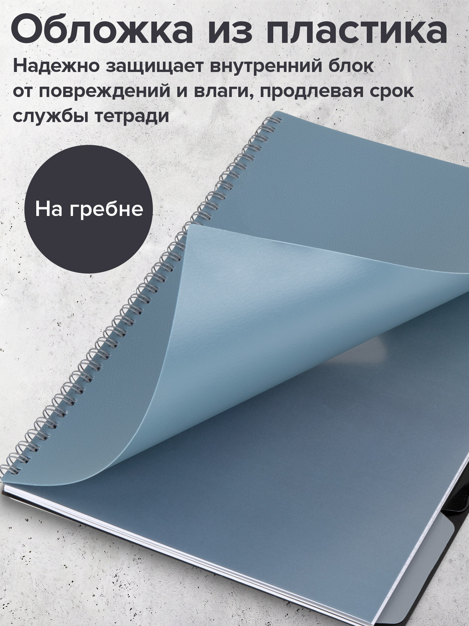 Тетрадь Brauberg клетка - фото 3