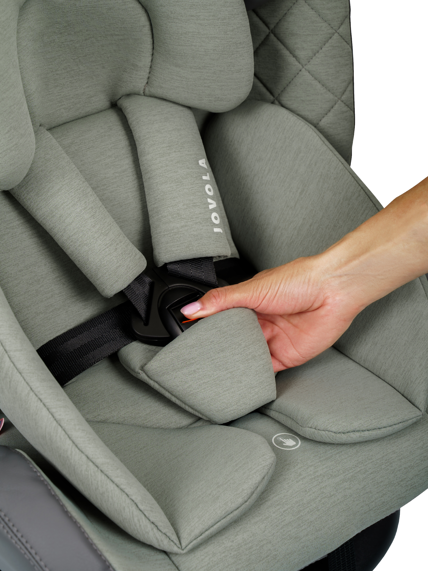 Автокресло Indigo Jovola Fuller, зел.-серая кожа Isofix 0+/1/2/3 (0-36 кг) зеленый - фото 30