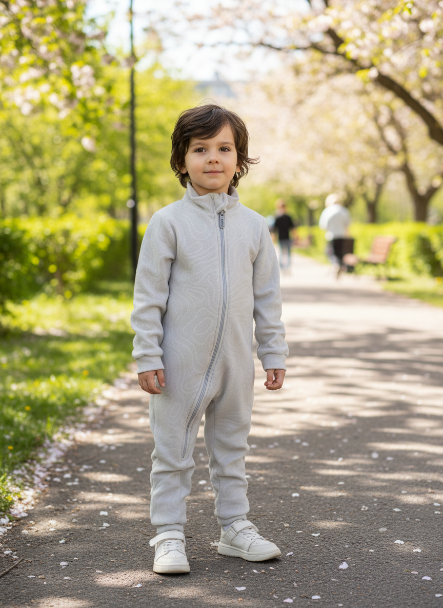 Комбинезон Утенок 286т(ш) св.серый волна - фото 3