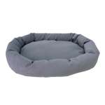 Лежанка для животных Homepet Silver Микровелюр 60*45*10см Серый