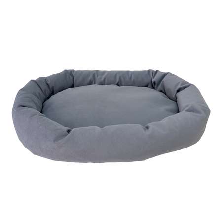 Лежанка для животных Homepet Silver Микровелюр 60*45*10см Серый