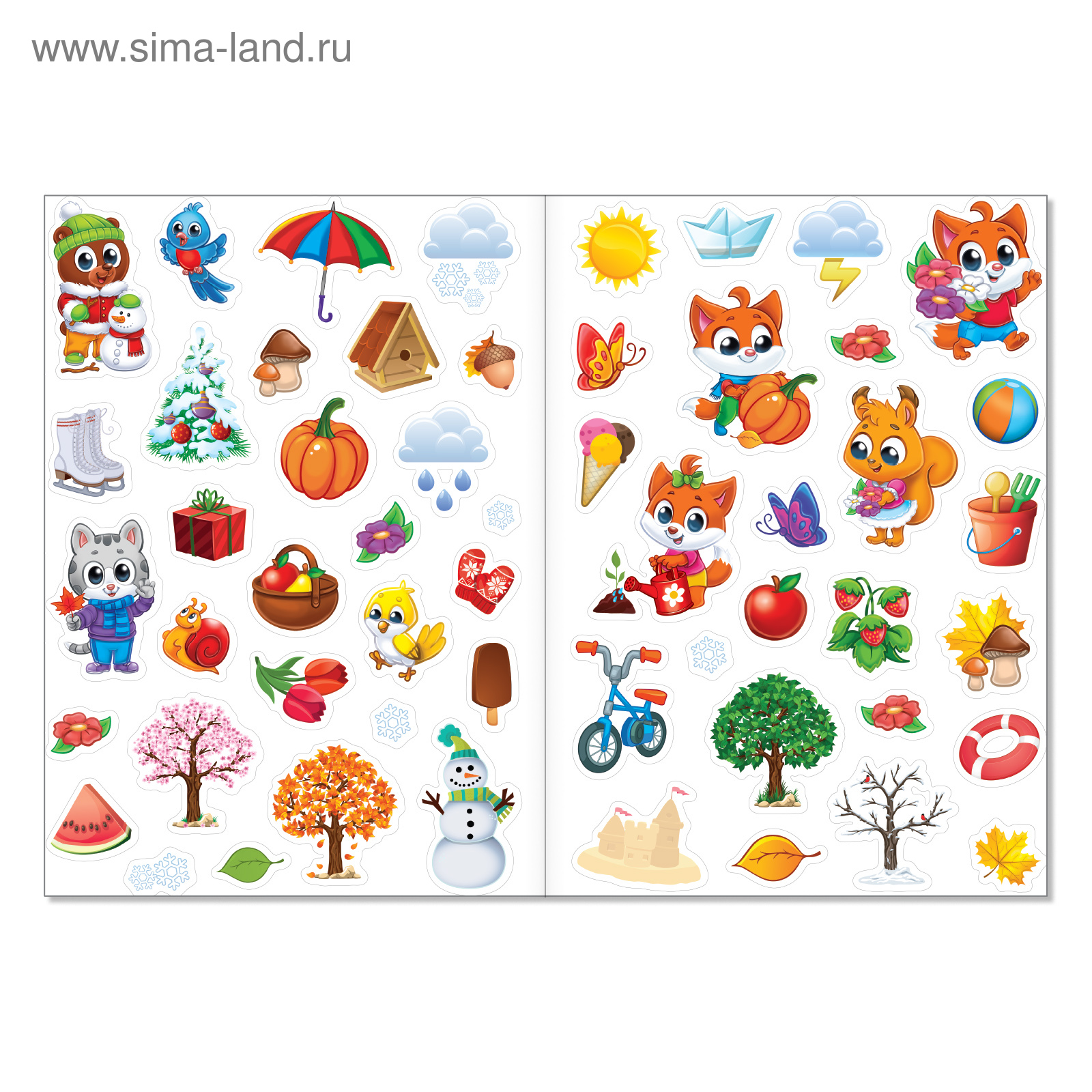 Книжное комплектное издание Буква-ленд с многоразовыми наклейками Мир вокруг меня 2 шт - фото 3