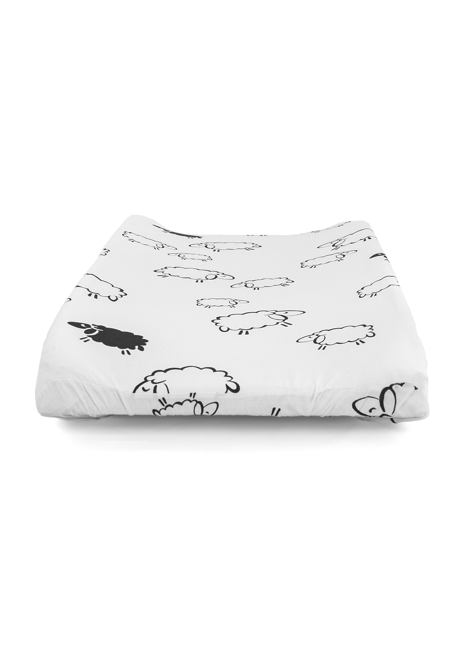 Пеленка чехол на резинке для детской пеленальной доски овечки - фото 3