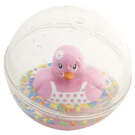 Шар Fisher Price с плавающей игрушкой Утка Розовая DRD82