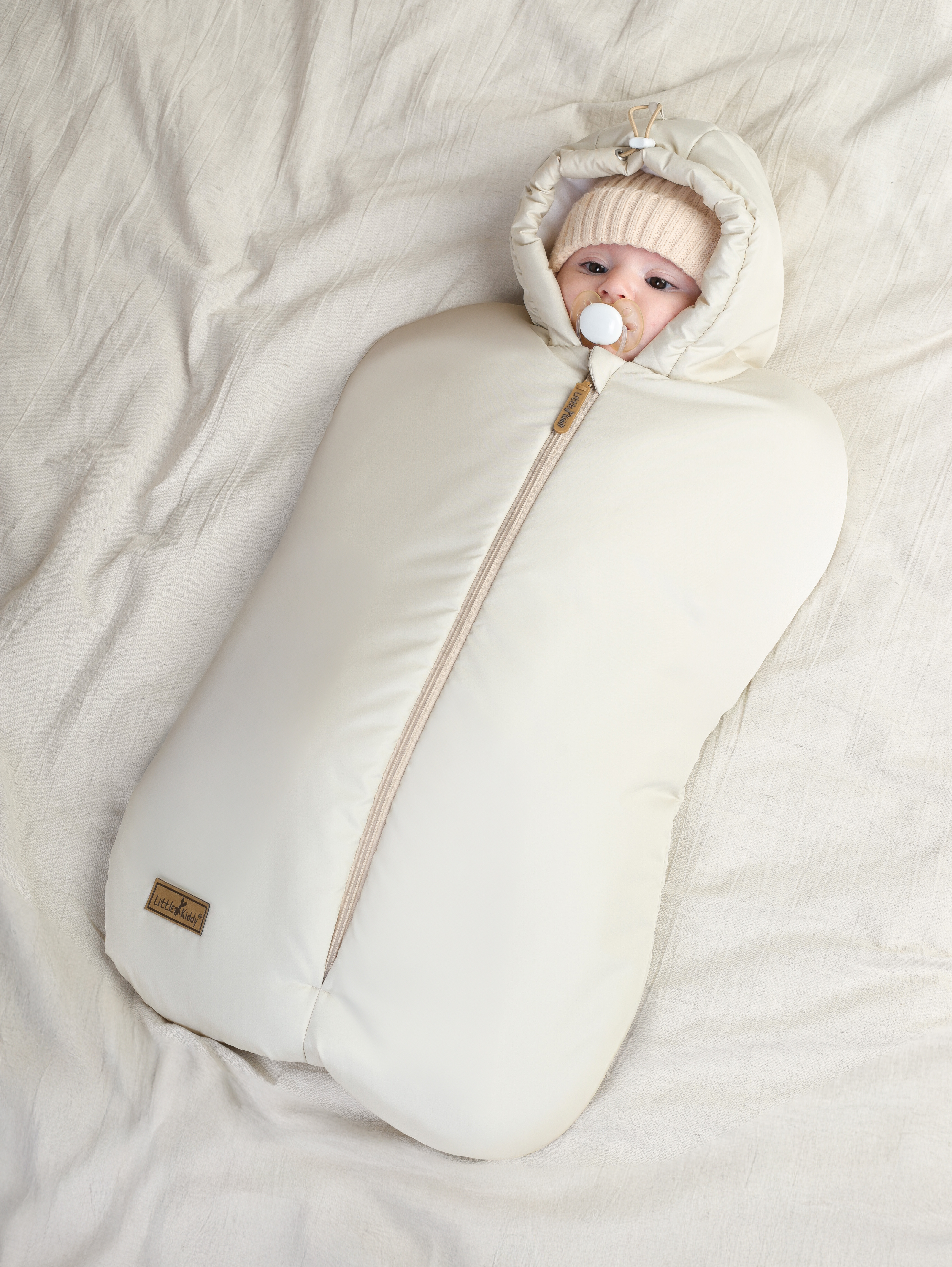 Конверт в коляску Little Kiddy бежевый - фото 9