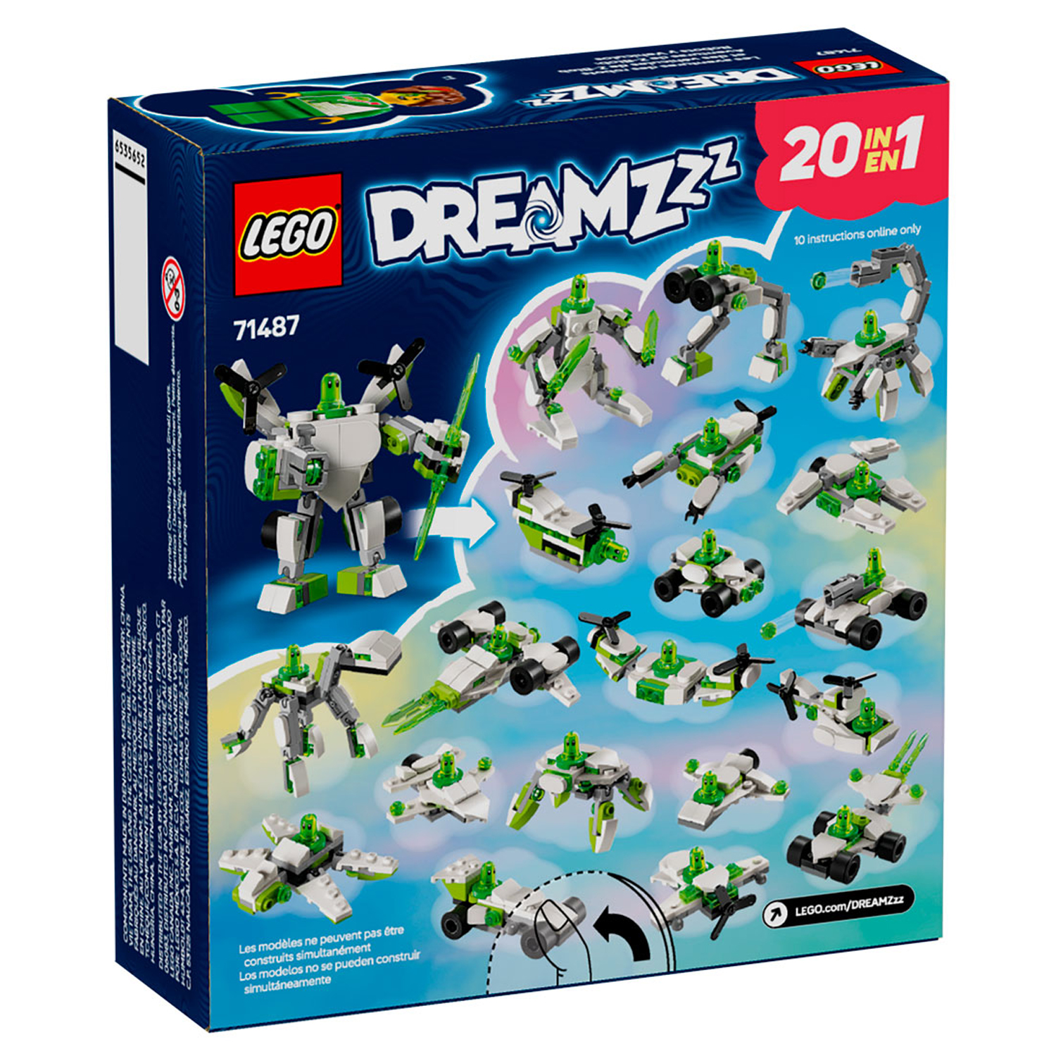 Конструктор LEGO DREAMZzz Приключения робота блочный - фото 7