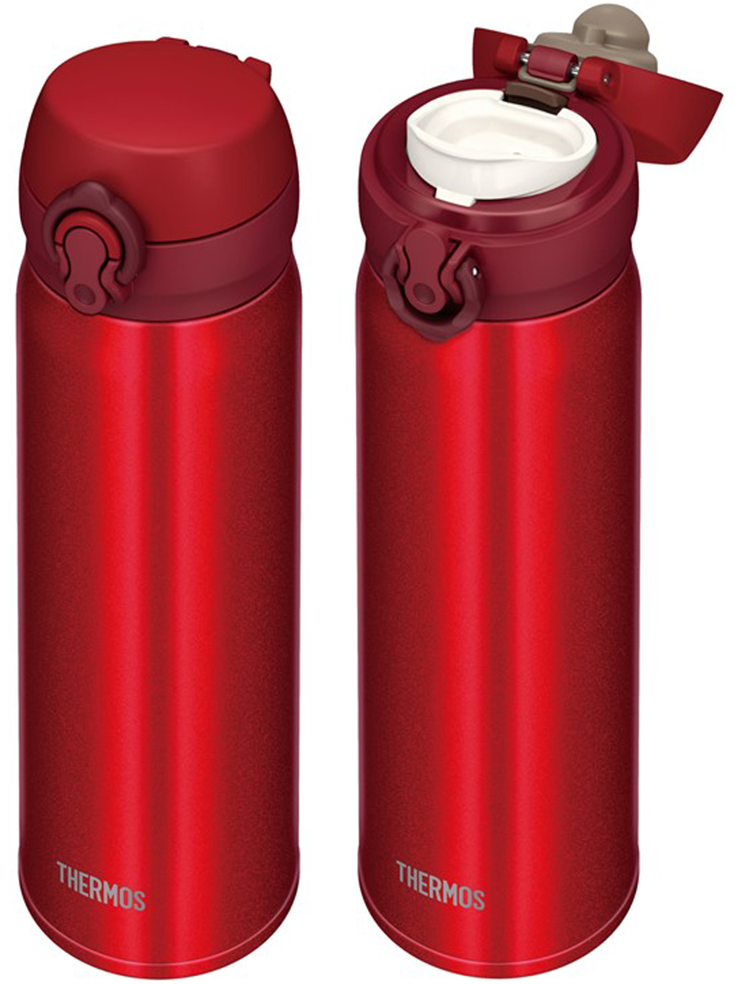 Термокружка для кофе чая 500 мл THERMOS JNL-504 красная – нержавеющая сталь герметичная тепло/холод 12/24 часа - фото 9