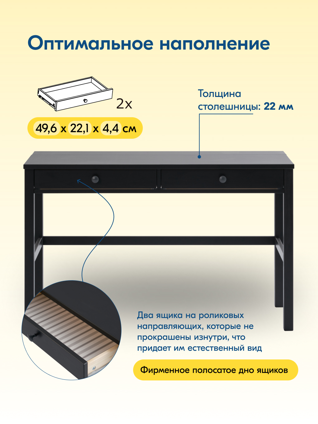 Письменный стол IKEA КЫМОР - фото 5