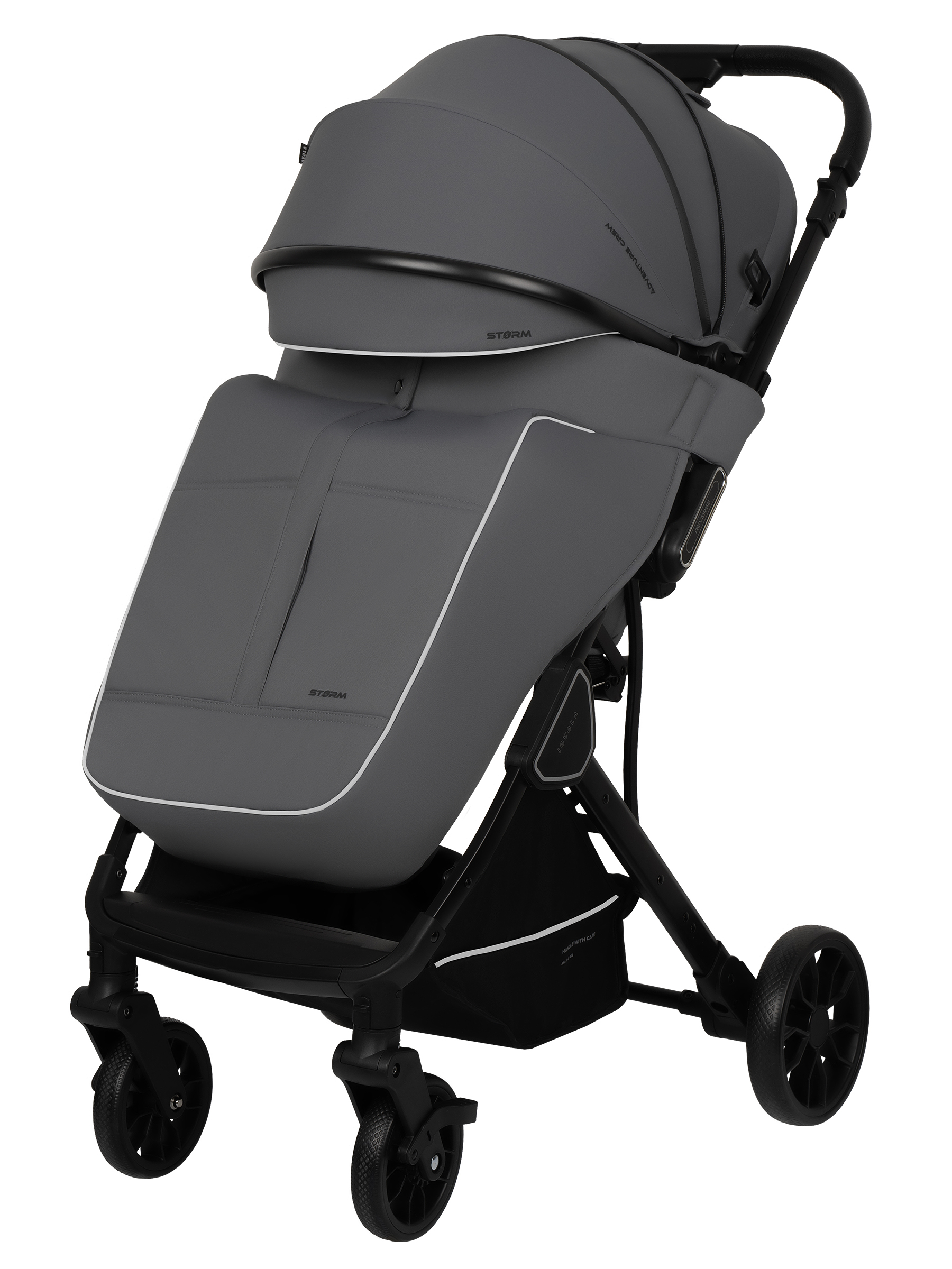 Коляска прогулочная JOVOLA Storm темно-серый - фото 15