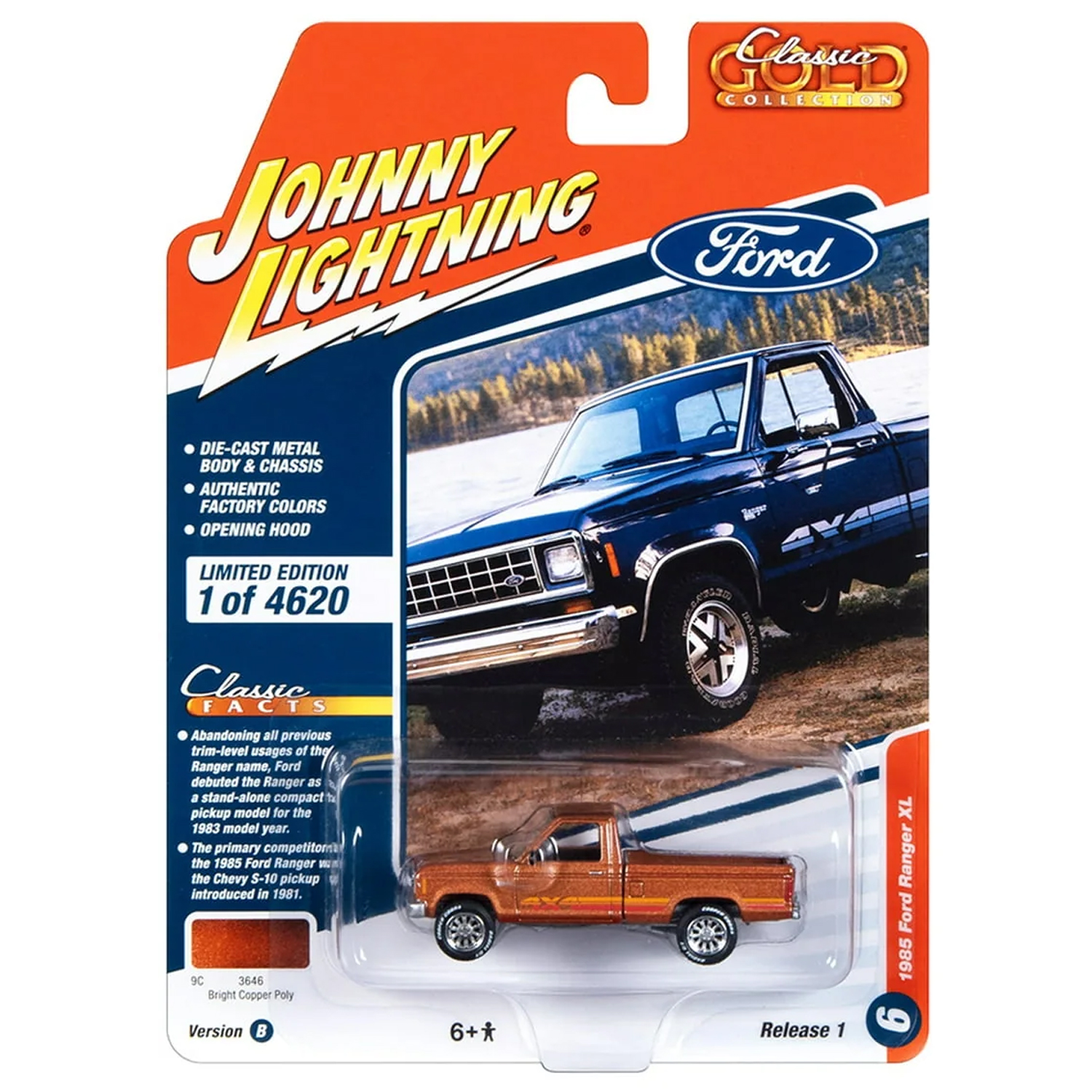 Автомобиль Johnny Lightning Ford 1:64 JLCG031B-R1-N6 - фото 4
