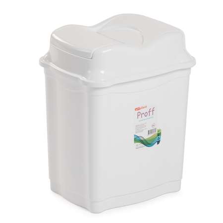 Контейнер elfplast ящик Proff для мусора 9 литров белый