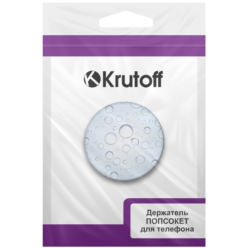 Держатель для телефона Krutoff Попсокет Природа Капли воды - фото 7