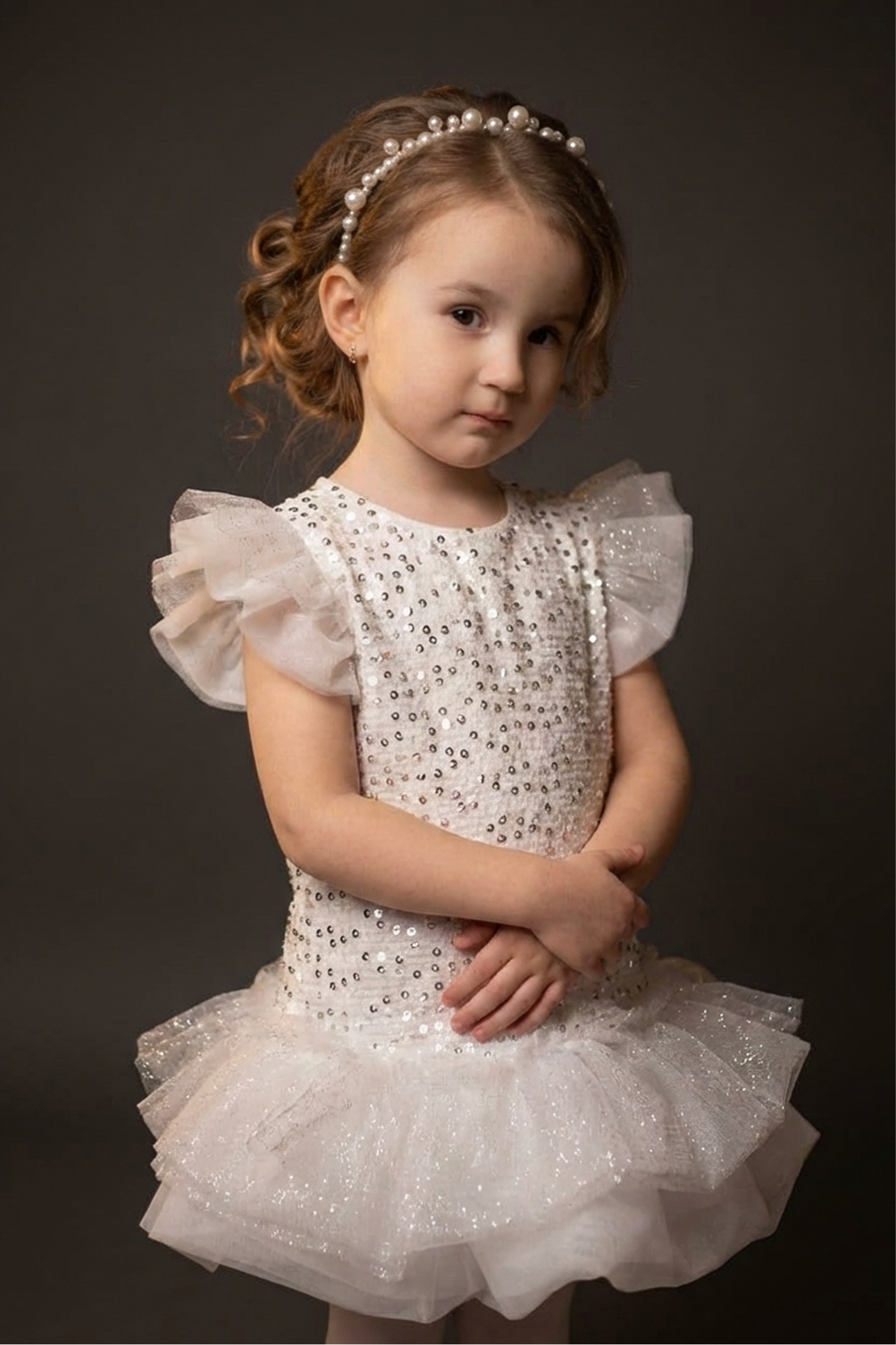 Платье Minilik Платье.Снежинка.Белый - фото 5