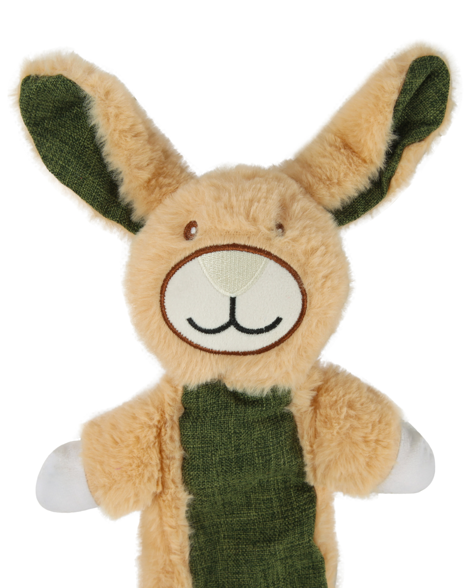 Игрушка для собак Barbaks Заяц Шуня мягкий с пищалкой шуршит 60см - фото 2