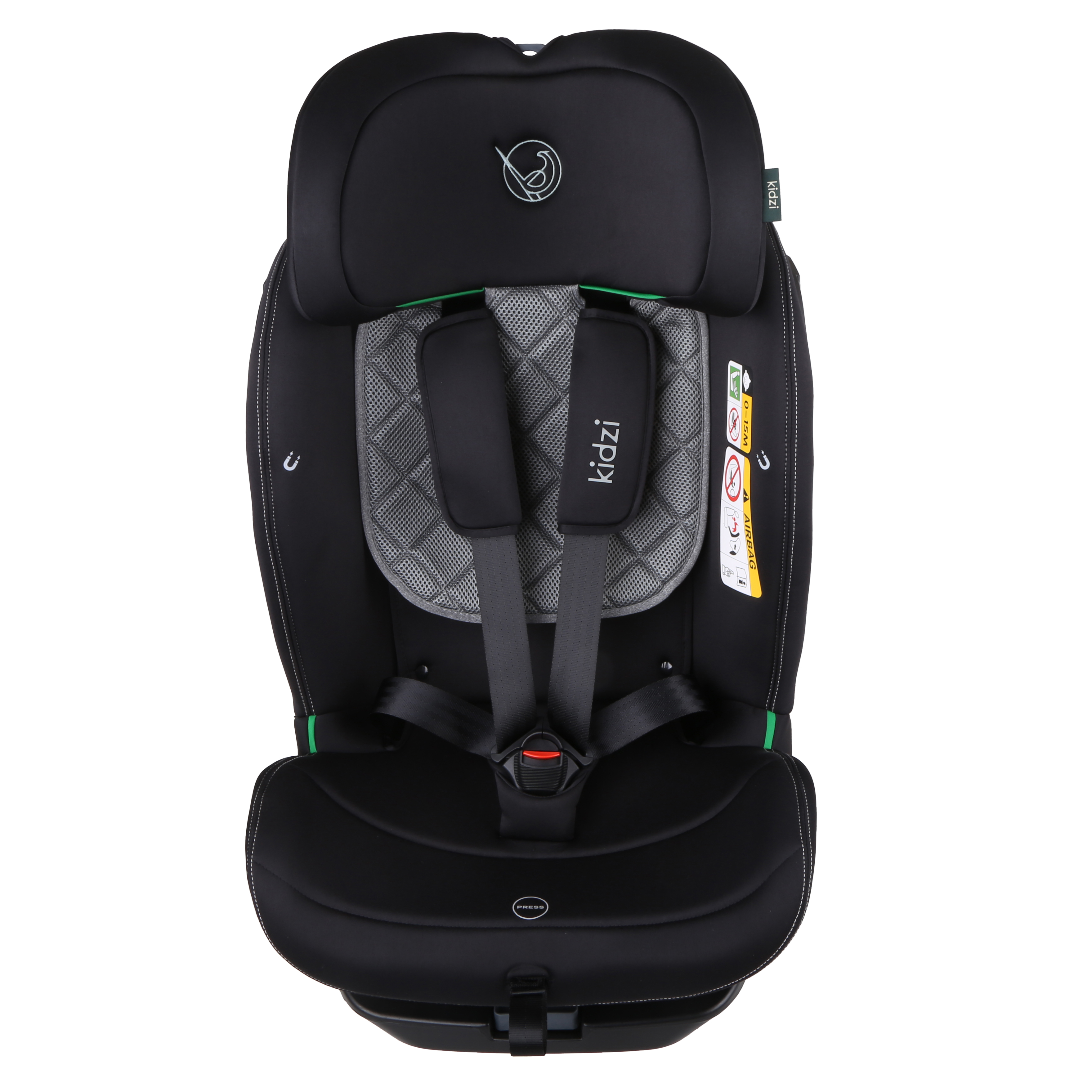 Автокресло Kidzi SPIN 360 i-SIZE Isofix 0+/1/2/3 (0-36 кг) серый - фото 7