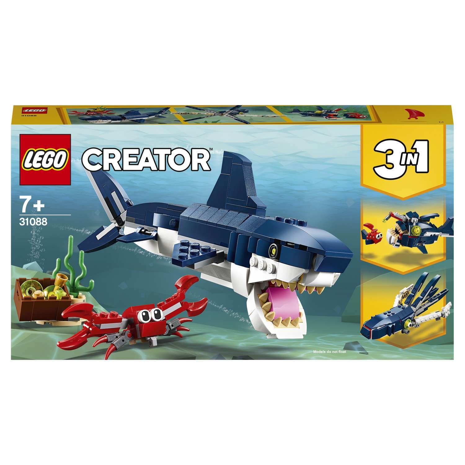 Конструктор LEGO Creator Обитатели морских глубин блочный - фото 2