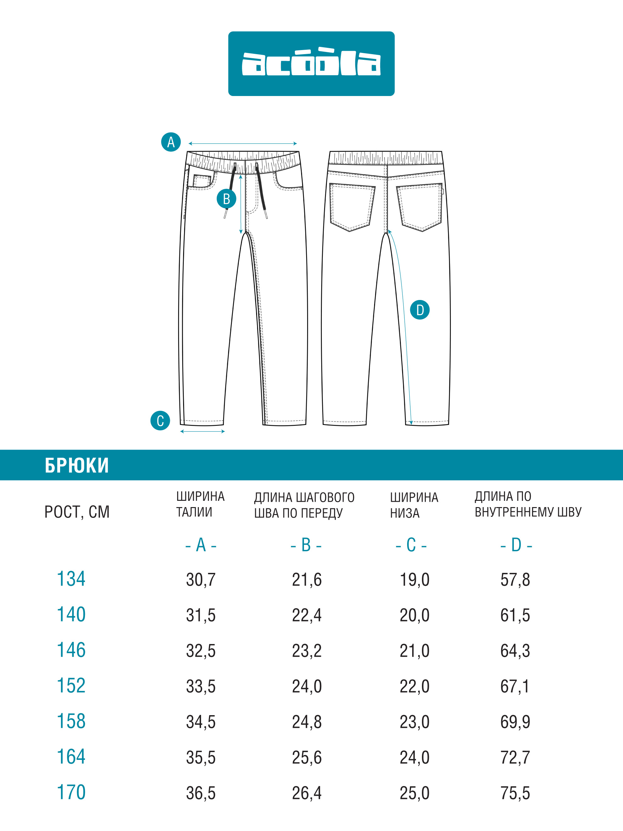 Джинсы Acoola 20110440100_0092459 - фото 4